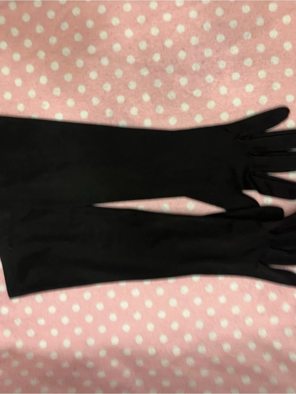 Vintage Faux Suede Gloves M